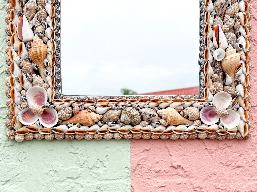 Old Florida Shell Mirror