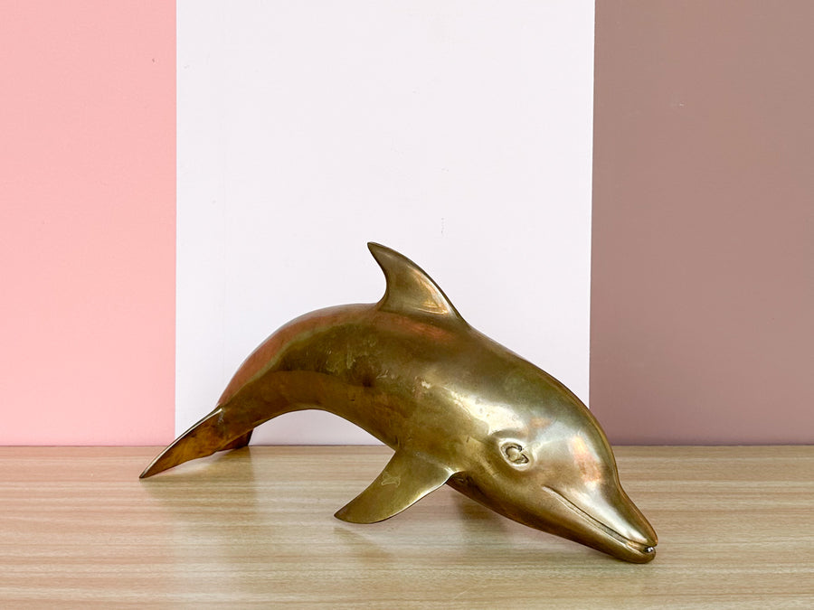 Large Brass Dolphin