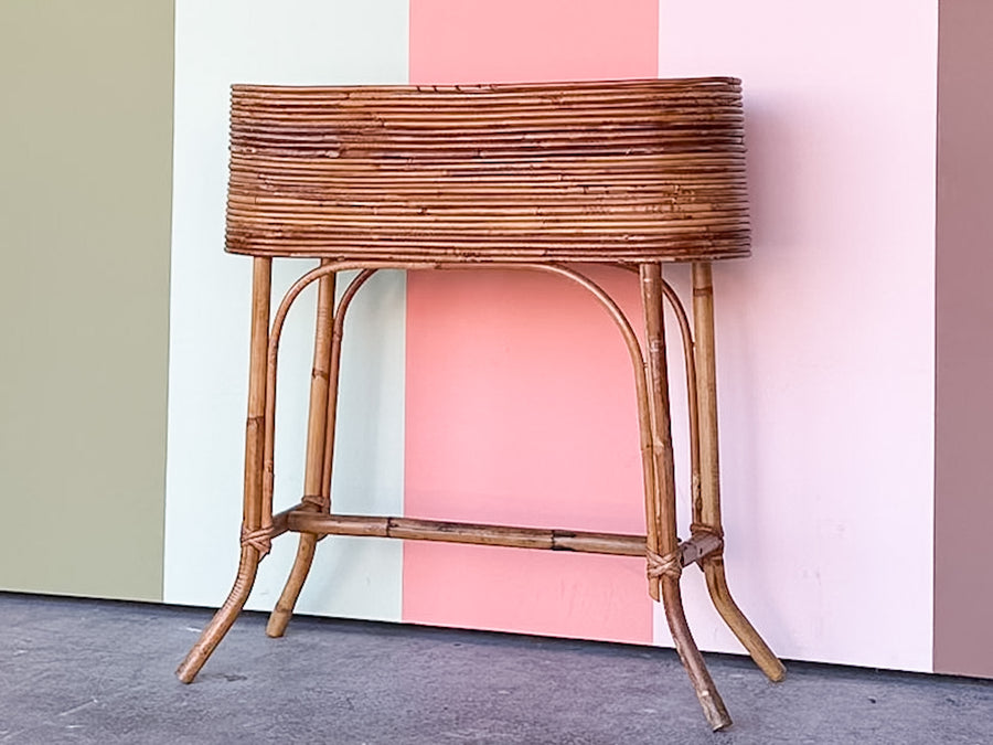 Pencil Reed Rattan Planter