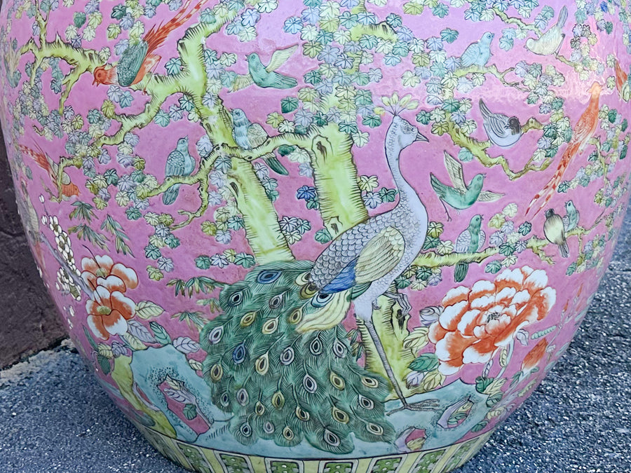 Huge Palm Beach Chic Cachepot