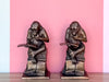Reading Monkey Brass Bookends