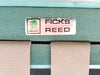 Seafoam Green Ficks Reed Rattan Lounge Chair and Ottoman