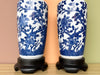 Pair of Blue and White Porcelain Lamps
