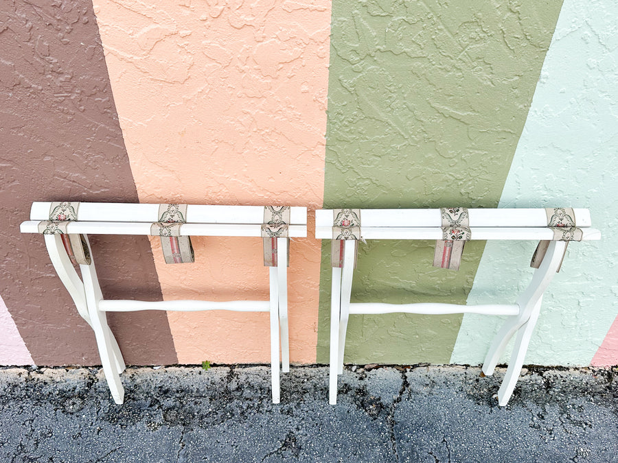 Pair of Ribbon Luggage Racks