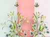 Pair of Italian Tole Floral Lamps