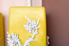 Pair of Yellow Chinoiserie Tree of Life Lamps