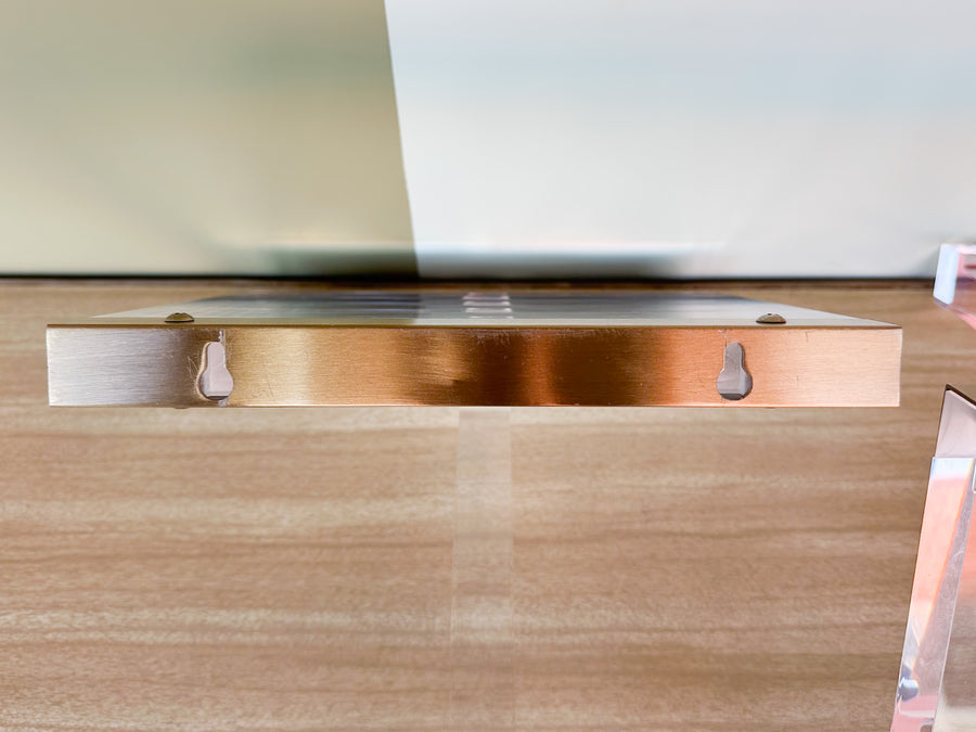 Pair of Lucite Wall Shelves