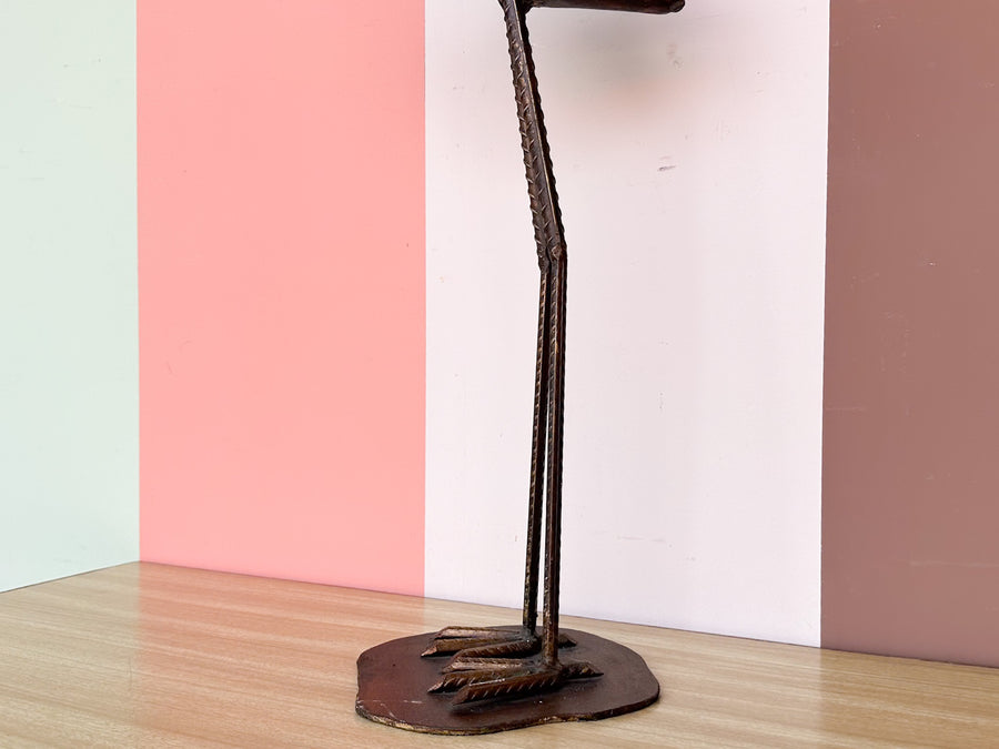 Fab Wrought Iron Flamingo