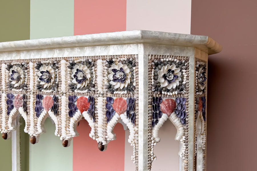 Custom Shell Chic Console