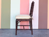 Chippendale Faux Bamboo and Cane Side Chair