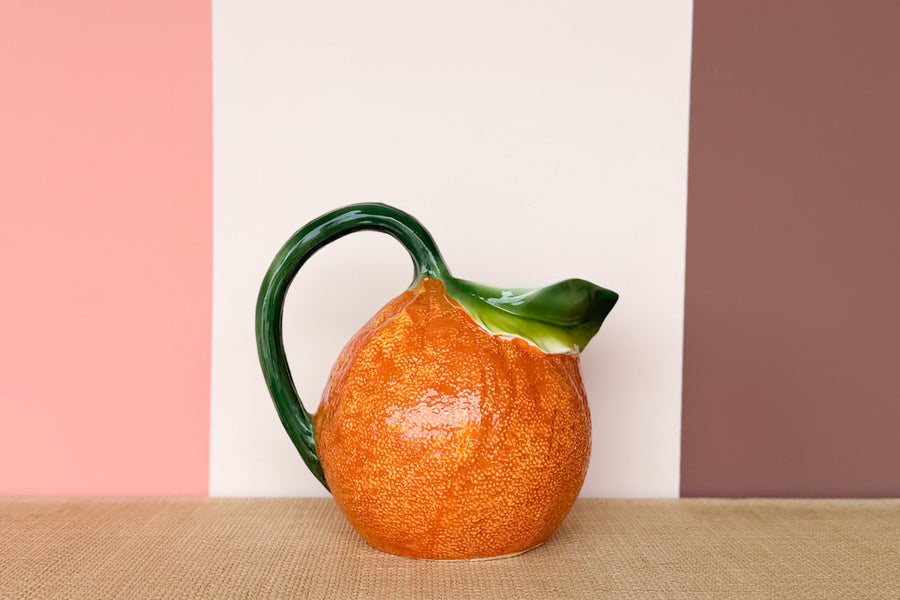 Italian Orange Pitcher