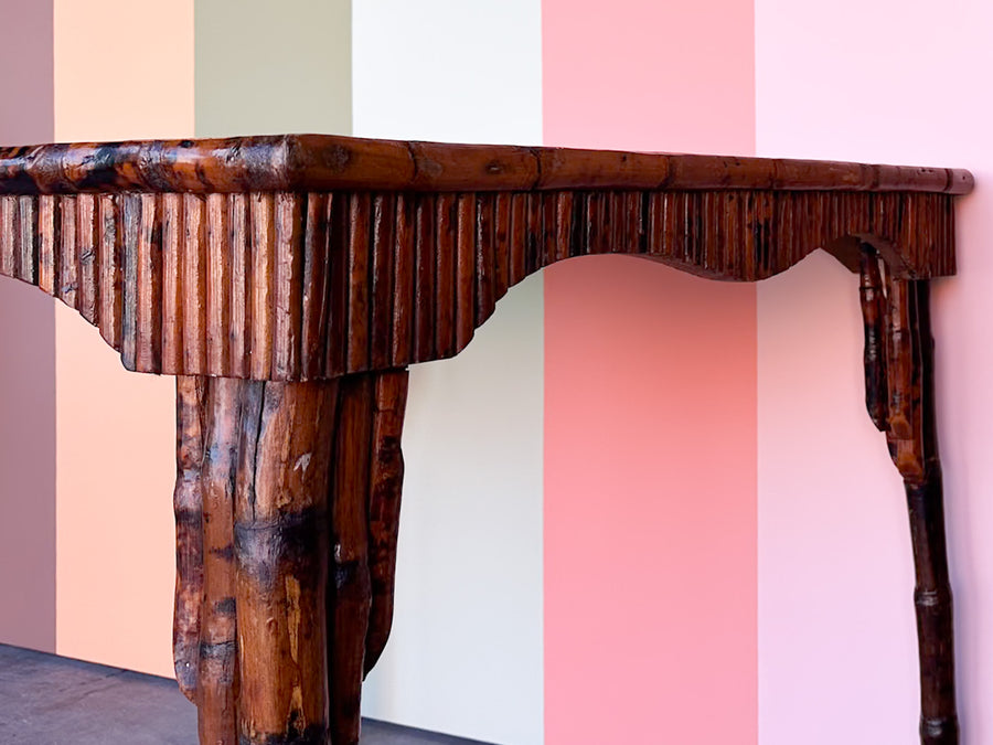 Hand Painted Bamboo Game Table