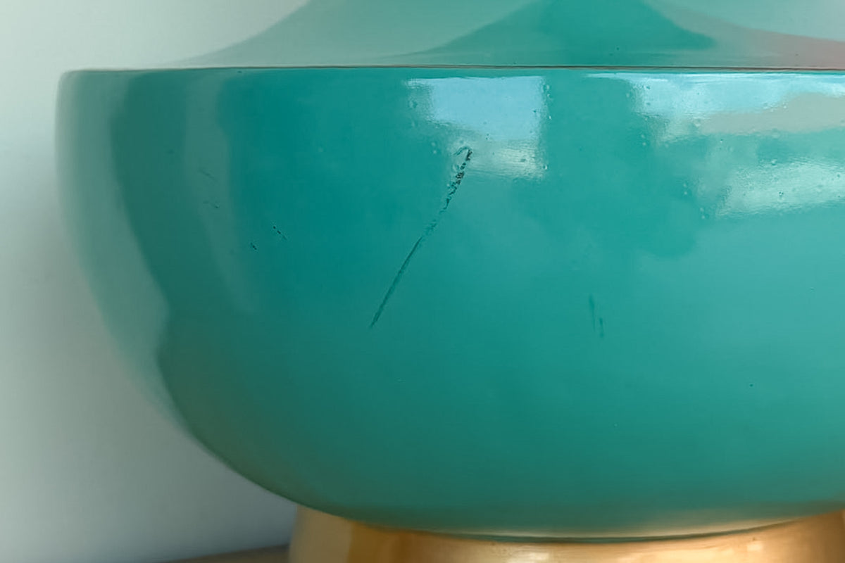 Pair of Mod Turquoise Lamps