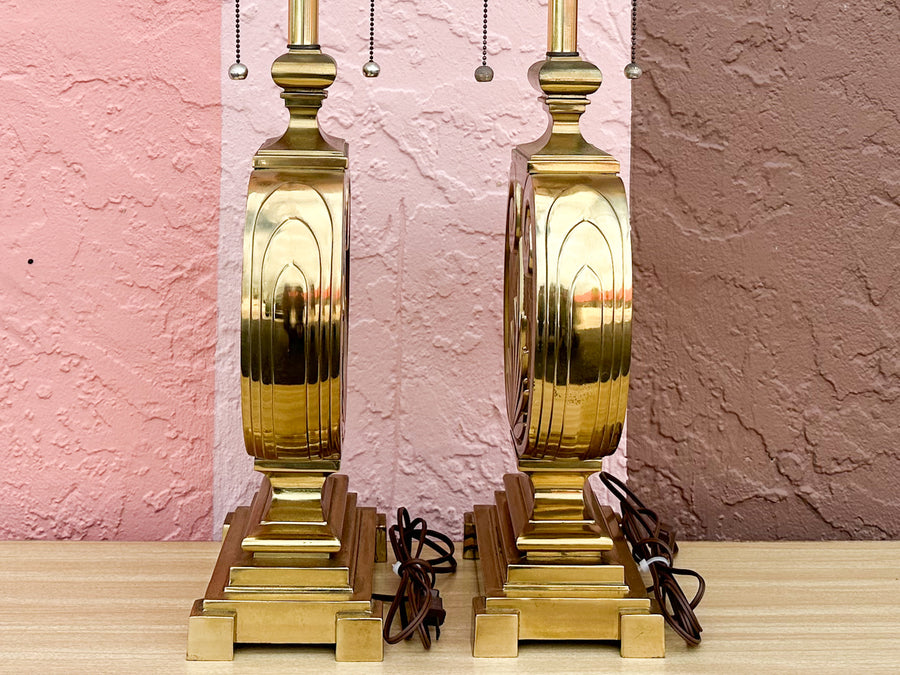 Pair of Regency Chic Urn Lamps
