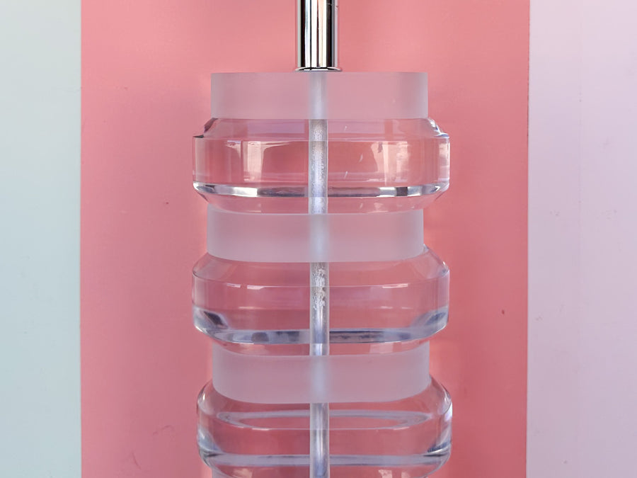 Glam Lucite Stacked Lamp