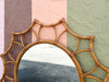 Rattan Flower Mirror