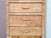 Island Style Rattan Wrapped Tall Chest