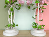 Pair of Lilac Tole Lamps