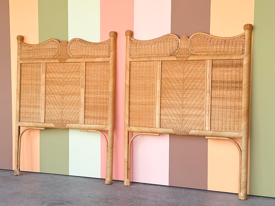 Pair of Island Chic Twin Headboards