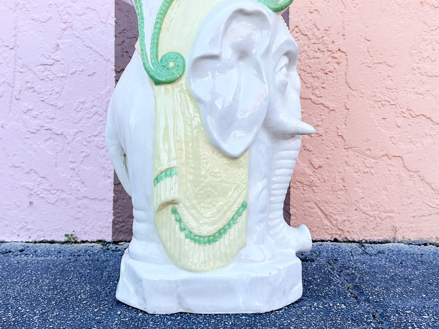 Ceramic Elephant Garden Seat