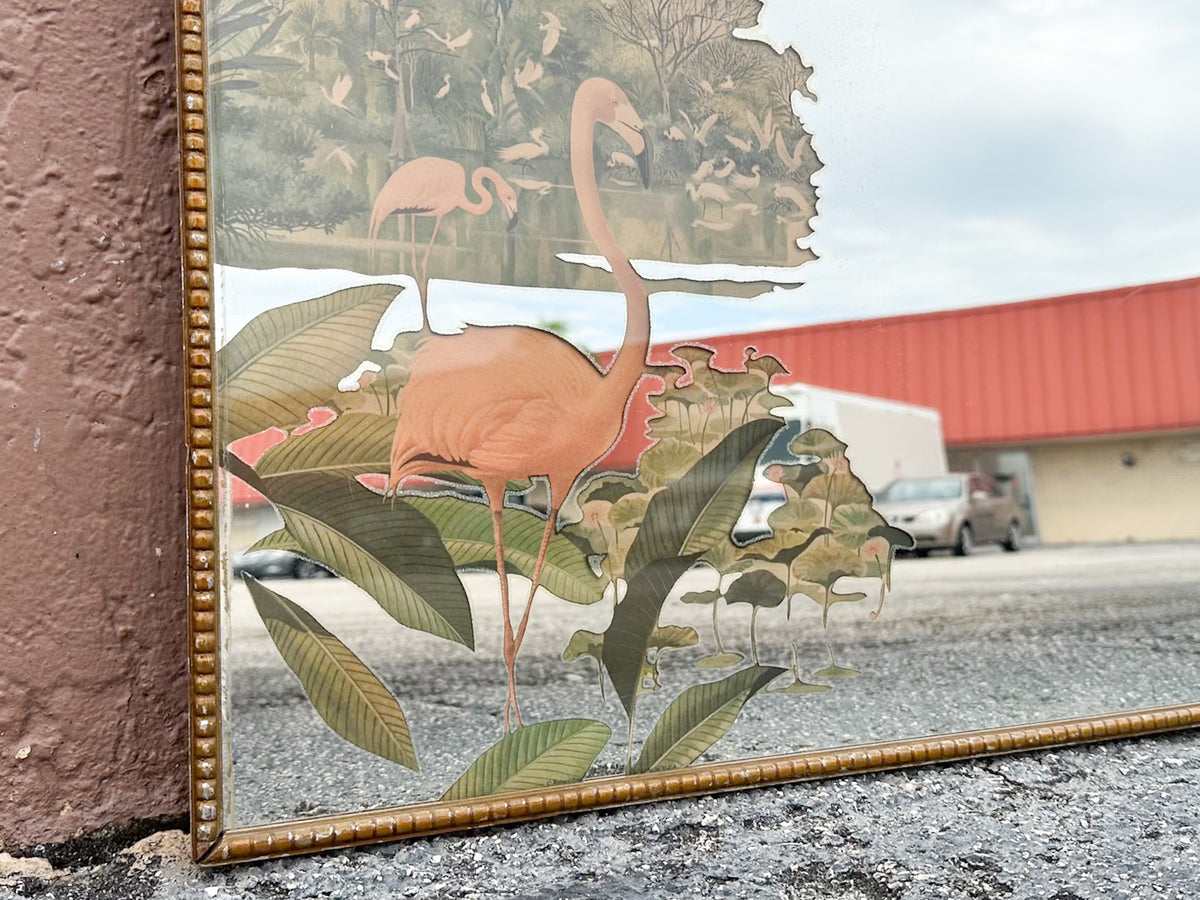 1950's Flamingo Turner Mirror