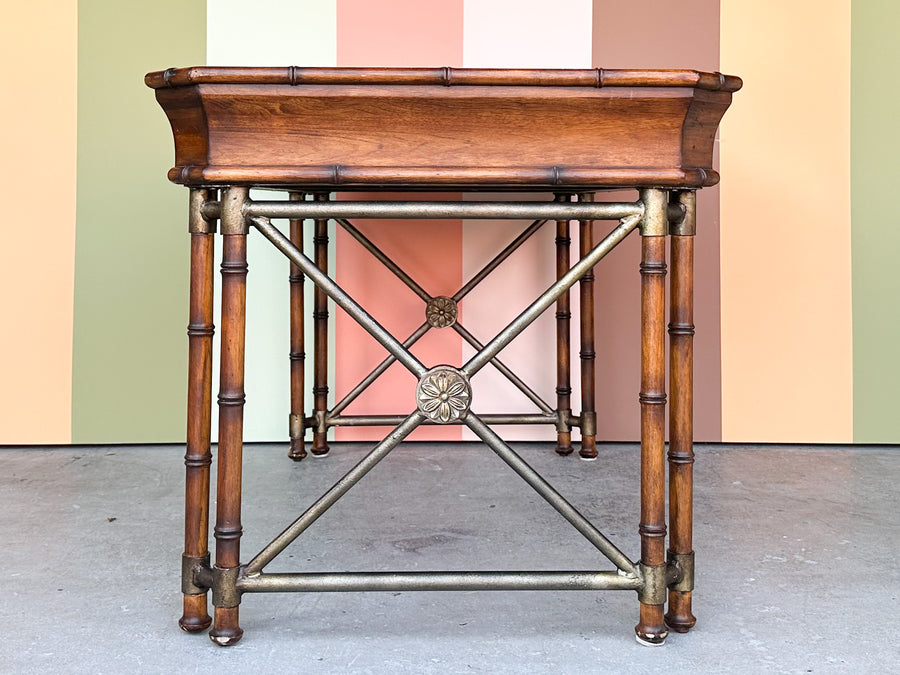 Handsome Faux Bamboo Desk