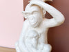 Whimsical Ceramic Monkey and Palm Tree Lamp