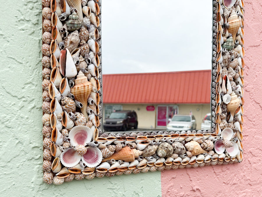 Old Florida Shell Mirror