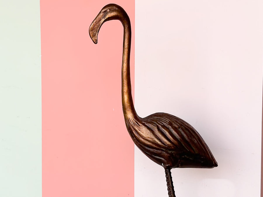 Fab Wrought Iron Flamingo
