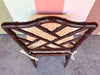 Chippendale Faux Bamboo and Cane Side Chair