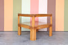 Frankl Style Rattan Two Tier Side Table