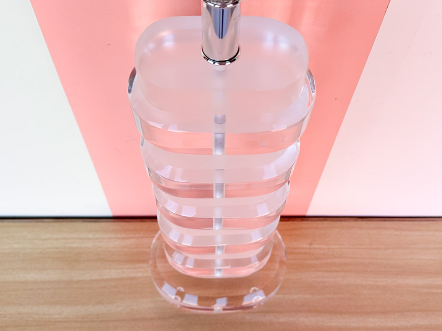 Glam Lucite Stacked Lamp