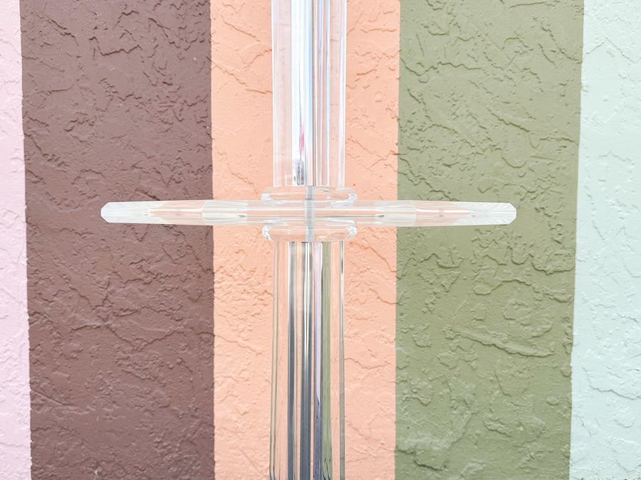 Karl Springer Style Lucite Table Lamp
