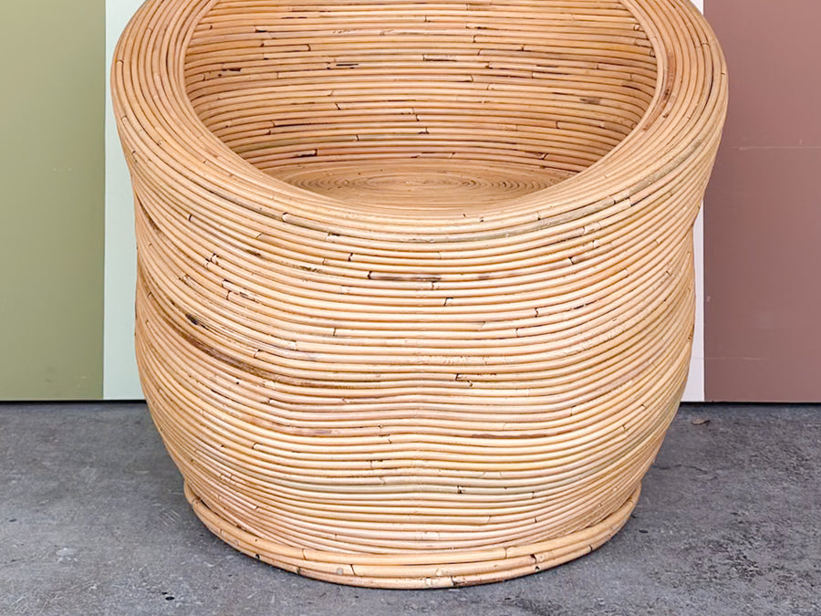 Pencil Reed Rattan Pod Chair