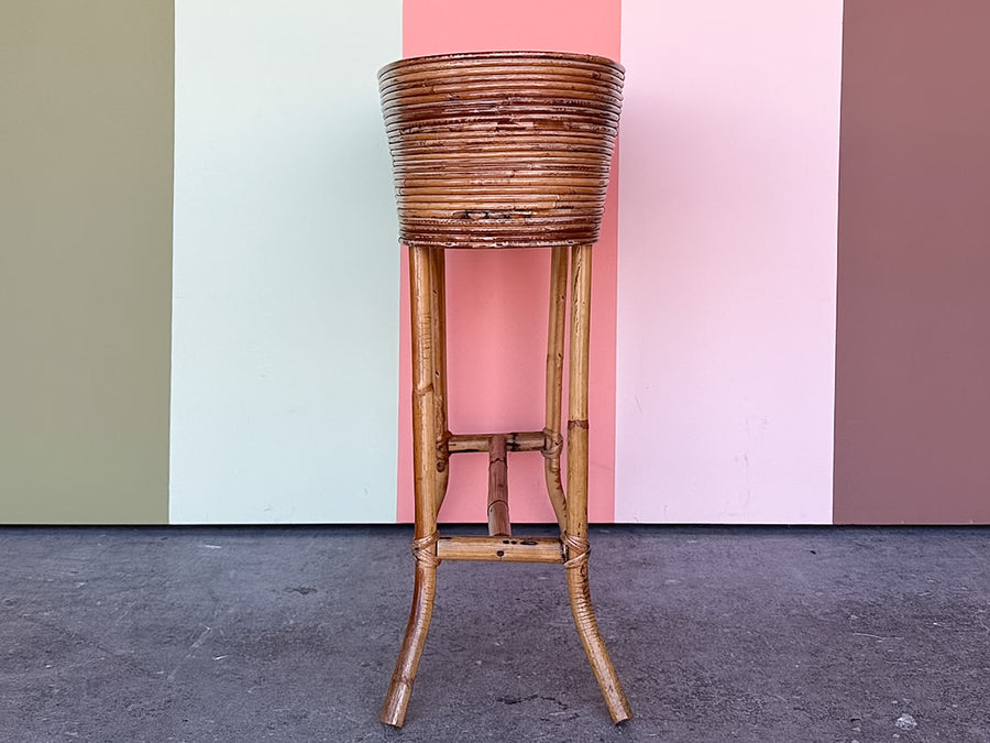 Pencil Reed Rattan Planter