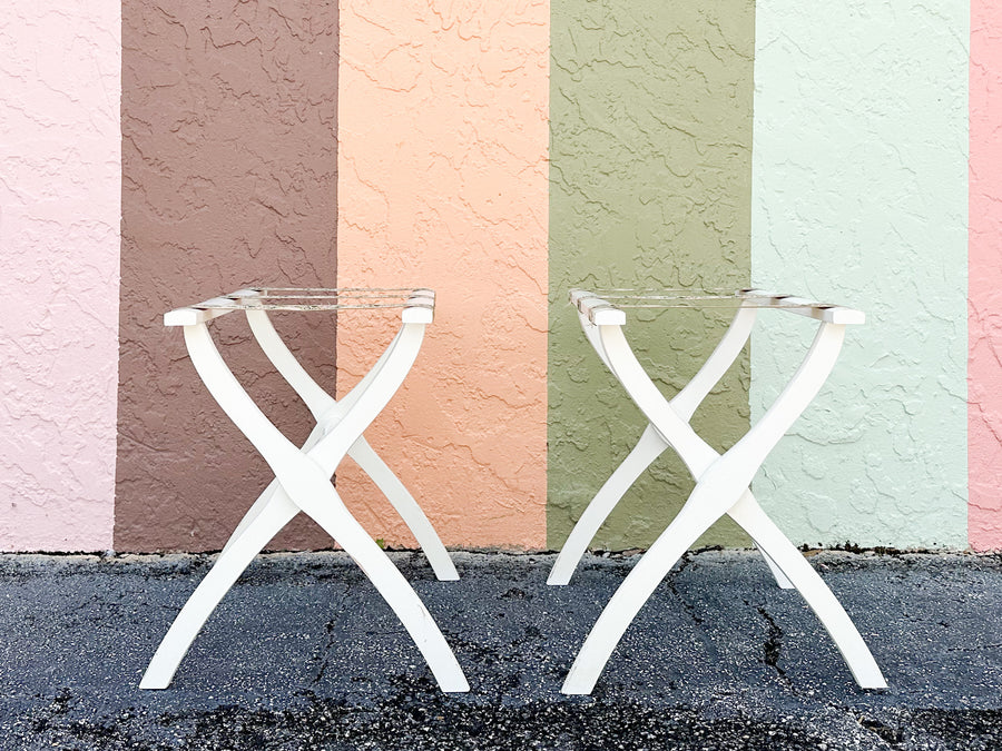Pair of Ribbon Luggage Racks