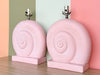 Pair of Pink Nautilus Lamps
