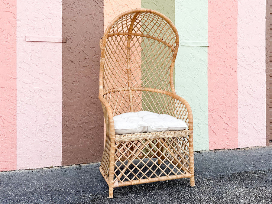 Island Style Hooded Rattan Chair