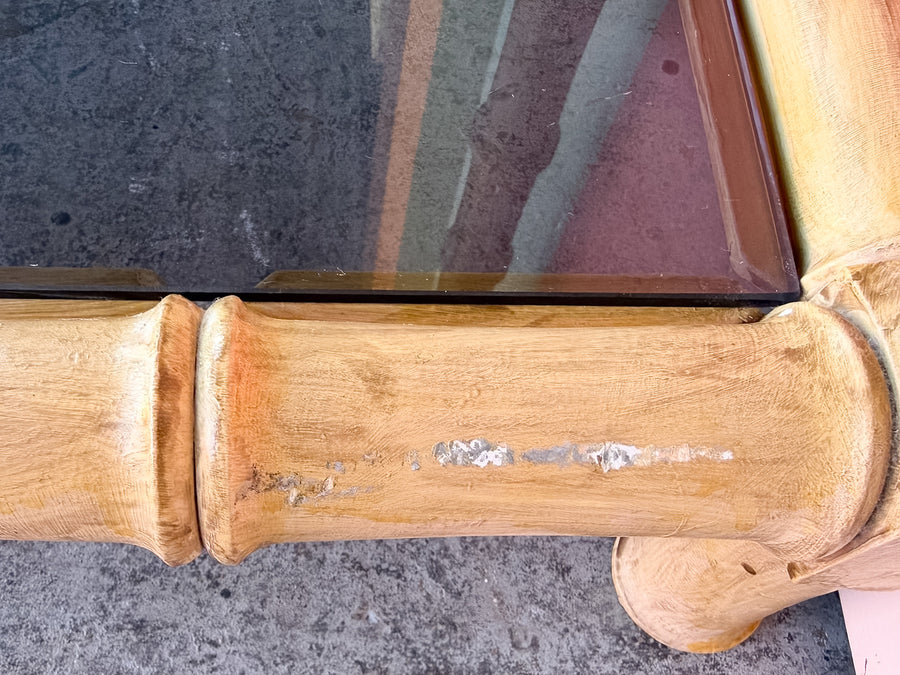 Faux Bamboo Console