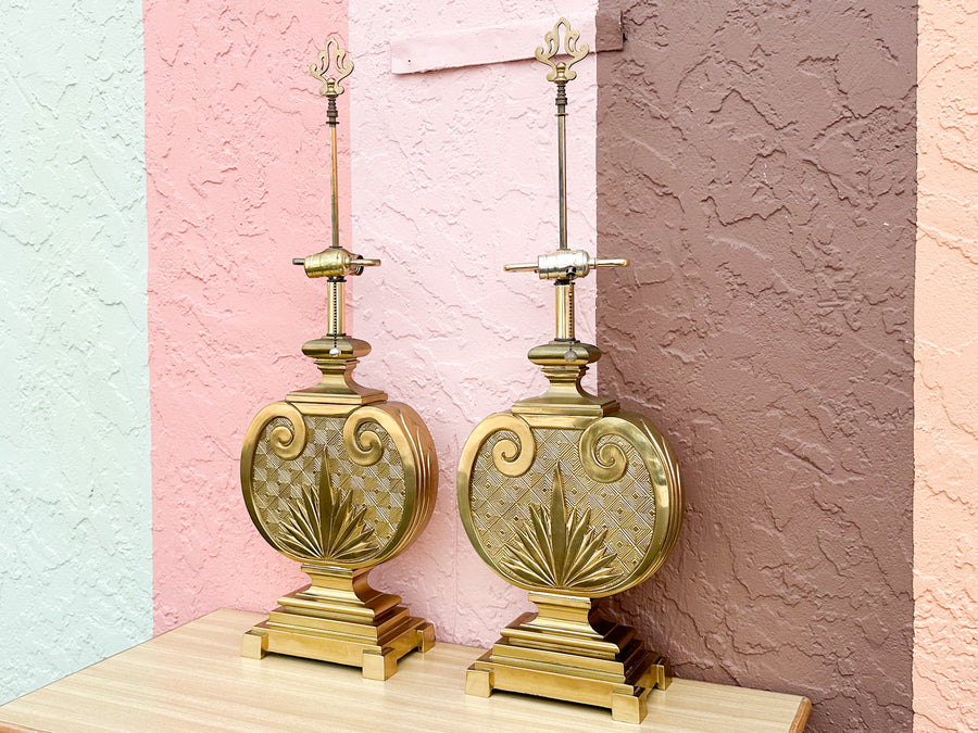 Pair of Regency Chic Urn Lamps
