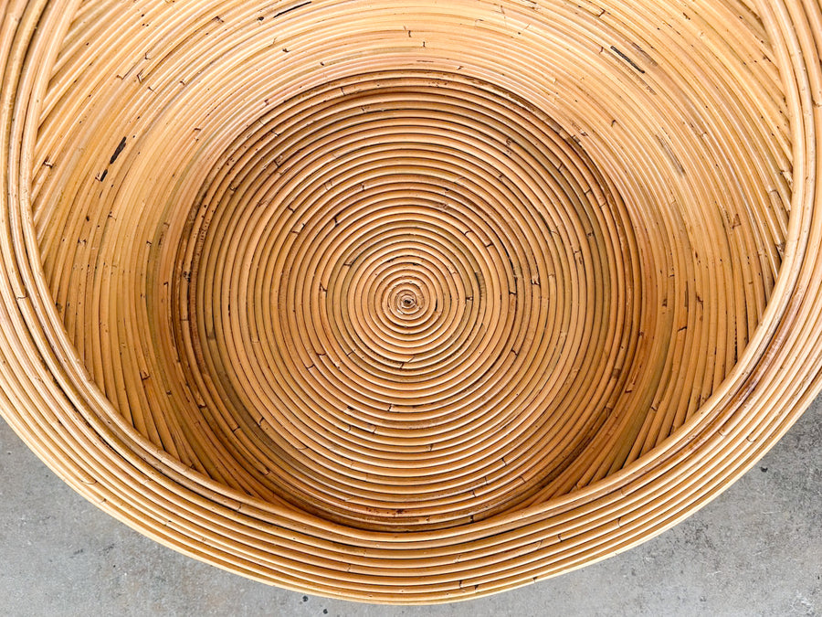 Pencil Reed Rattan Pod Chair