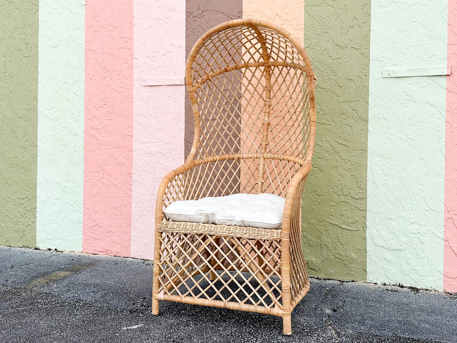 Island Style Hooded Rattan Chair