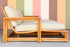 Ficks Reed Two Part Rattan Chaise