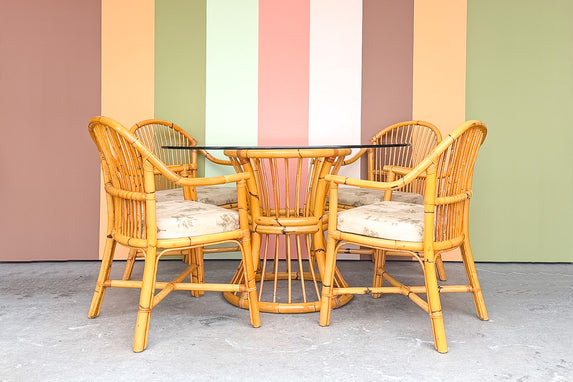 Old Florida Rattan Dining Set