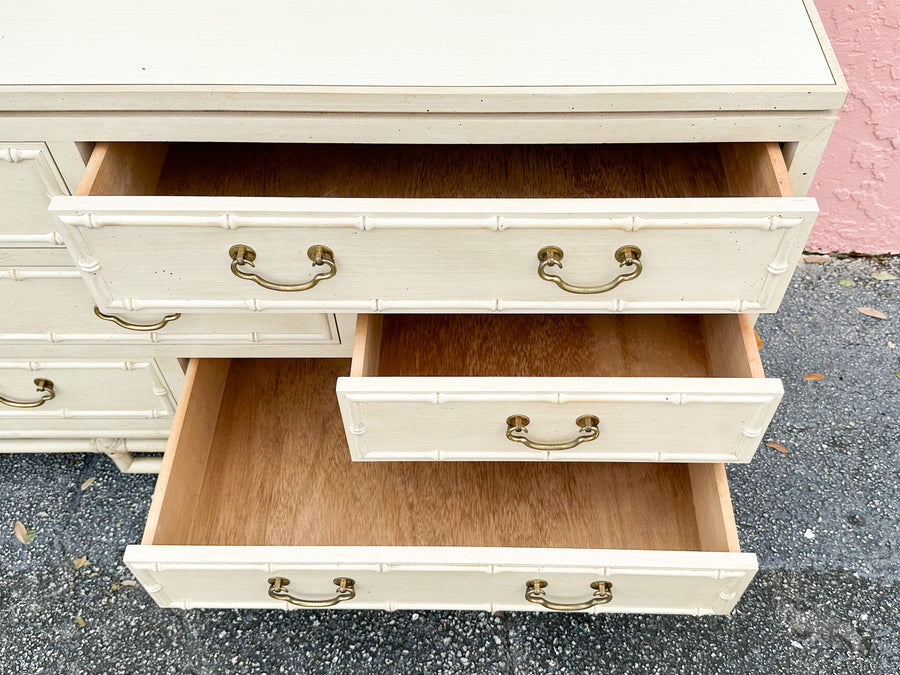Ficks Reed Faux Bamboo and Rattan Dresser