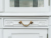 Newly Painted Faux Bamboo Greek Key Century Cabinet