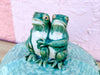 Two Frogs Ceramic Basket