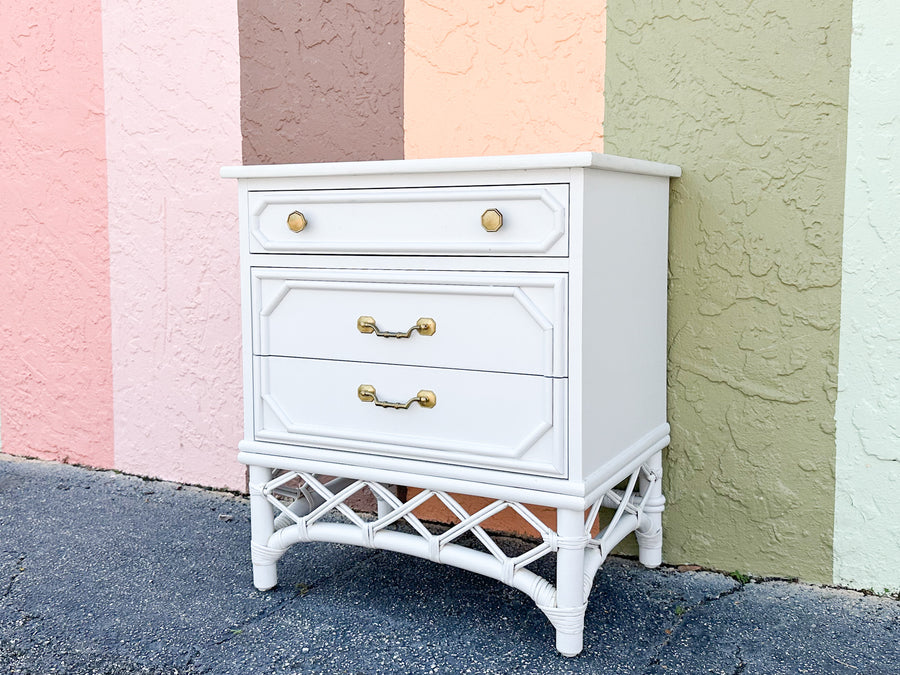 Ficks Reed Faux Bamboo Nightstand