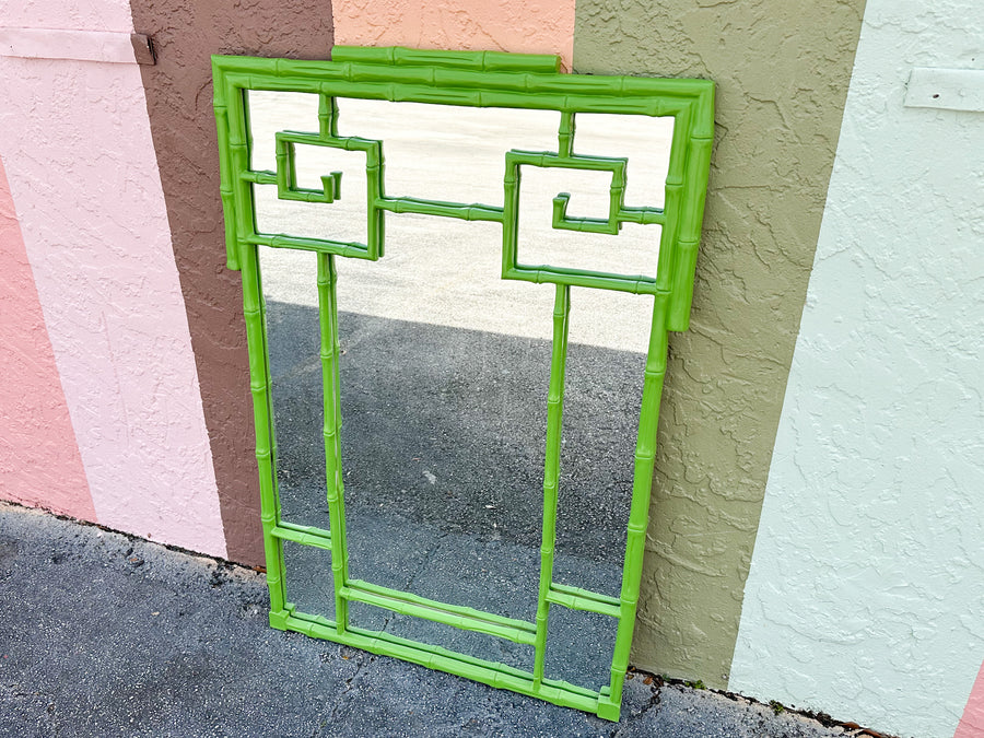 Gorg Green Greek Key Mirror