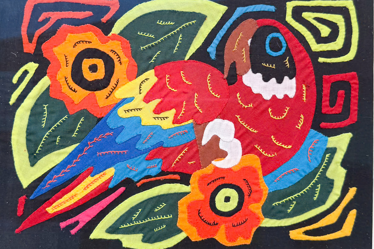 Mola Parrot Art